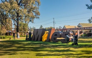 Miles Visitor Information Sign 