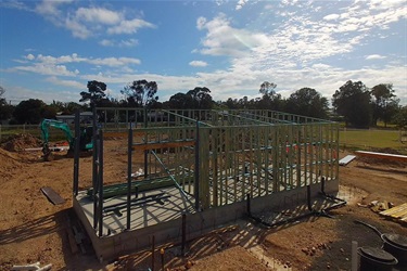 Tara pool under construction October 2022