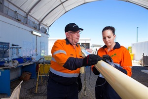 Outdoor staff at work