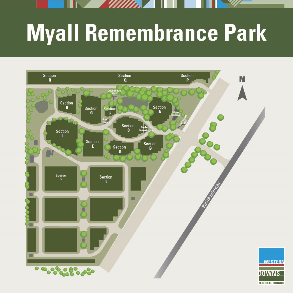Map of Myall Remembrance Park