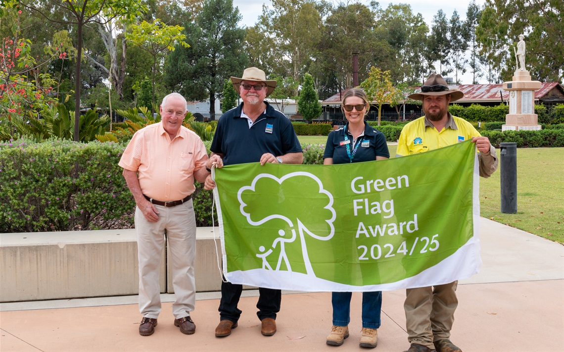 Award Recipients Left to right: Tony Minnis, Richard Krause, Sacha Eckert, Luke Jackson 